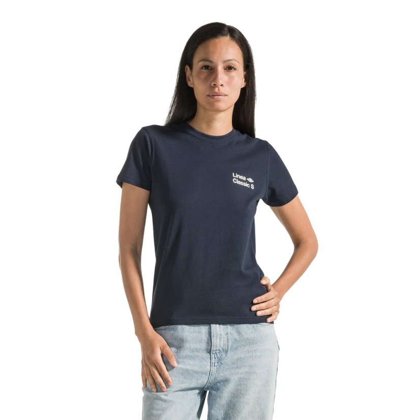 La Marzocco - Klassisches Damen-T-Shirt Größe M – Navy