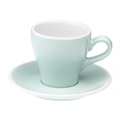 Loveramics Tulip Cappuccino – taza con platillo 180 ml – River Blue