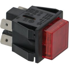 Cimbali červené bipolárne tlačidlo 16a 250v