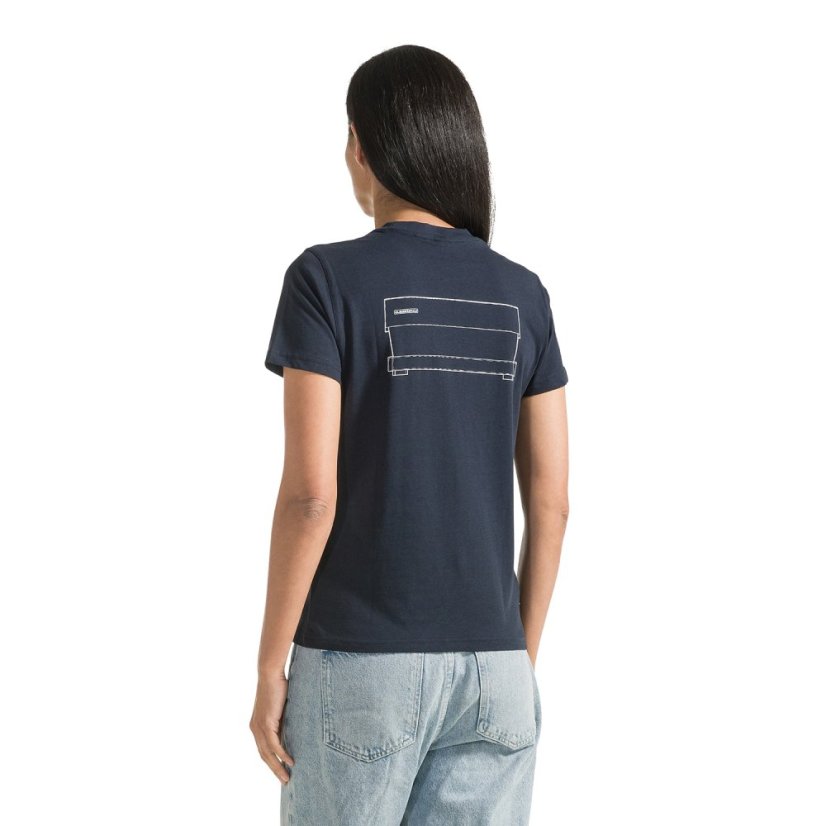 La Marzocco - Klassisches Damen-T-Shirt Größe M – Navy