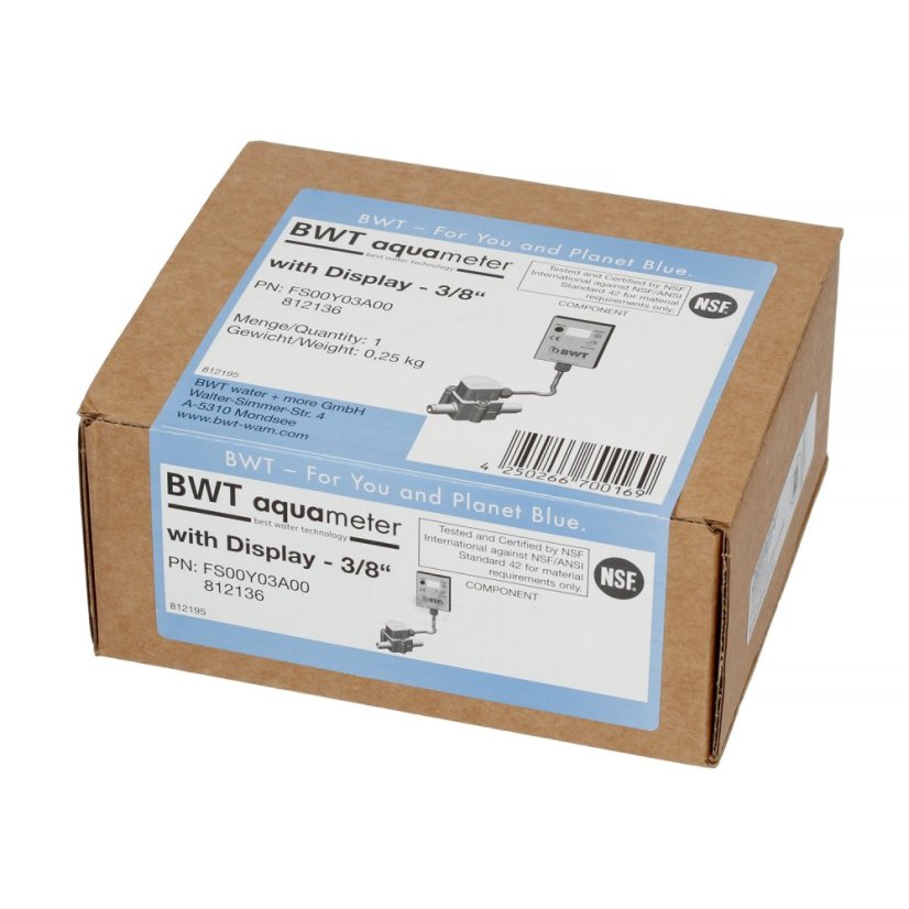 BWT Aquameter Bestmax - Průtokoměr s LCD displejem