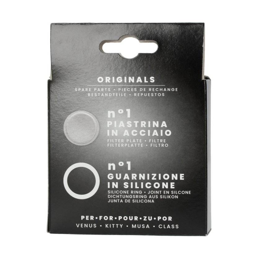 Bialetti – Dichtung und Sieb für Stahl-Espressokocher 4tz