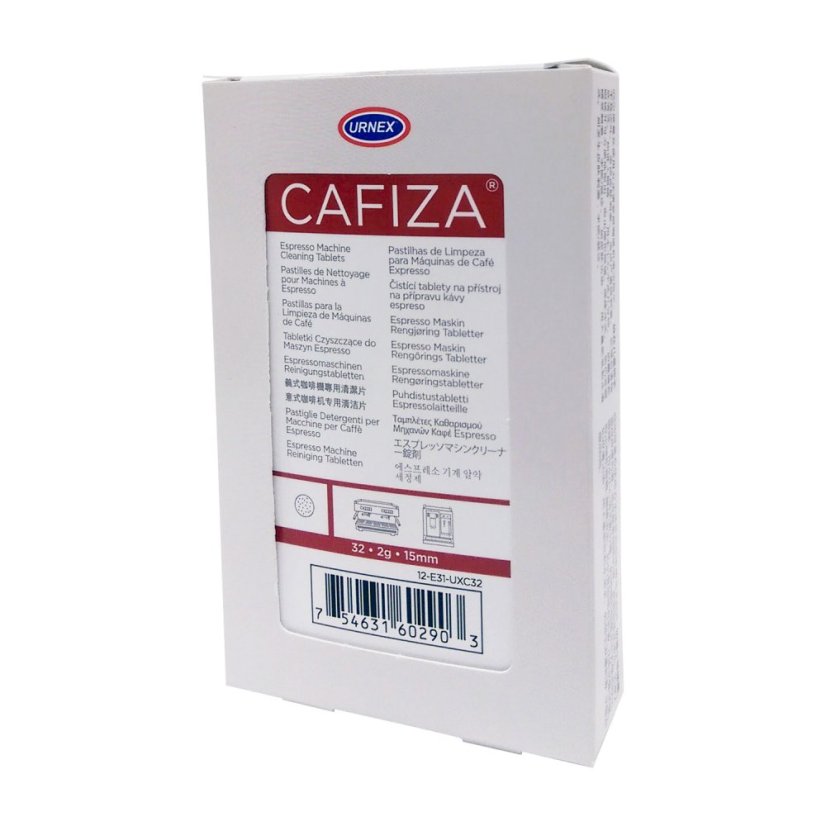 Urnex Cafiza E31 - Reinigungstabletten für Espressomaschinen - 32 Tabletten Urnex Cafiza E31 - Reinigungstabletten für Espressomaschinen - 32 Tabletten