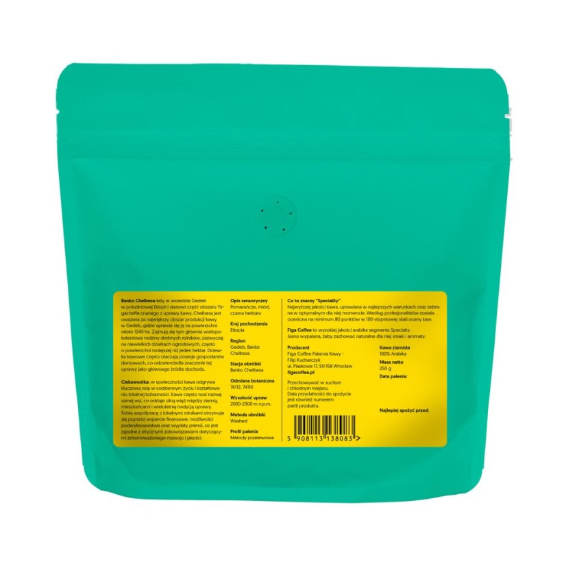 Figa Coffee – Etiopie Banko Chelbesa Washed, káva na filtr 250 g