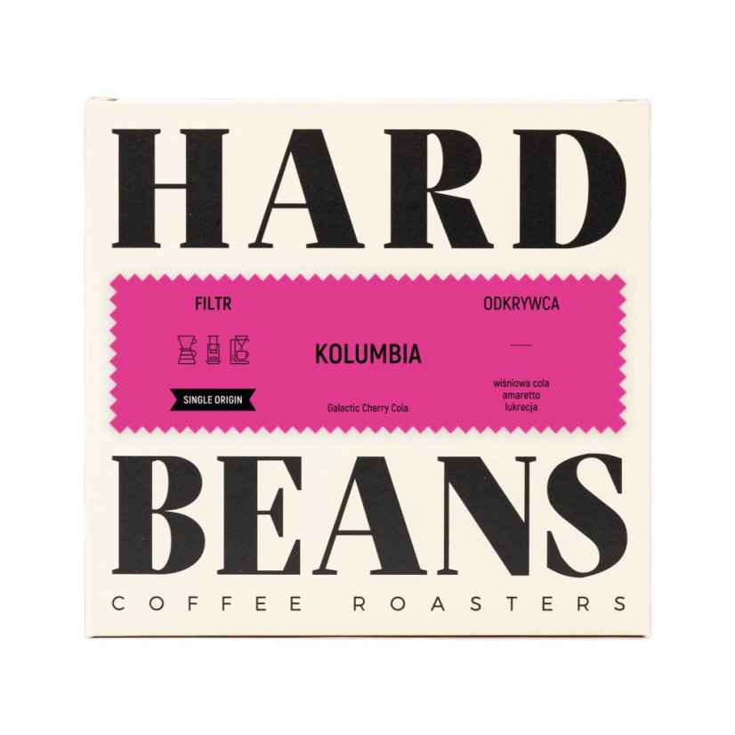 Hard Beans - Colombia Galactic Cherry Cola na filter 200 g Hard Beans - Colombia Galactic Cherry Cola na filter 200 g