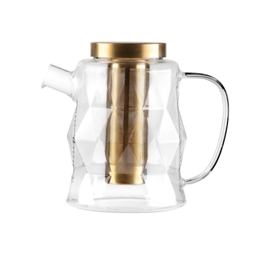 Vialli Design - Kanvica na čaj Geo Gold 1300 ml