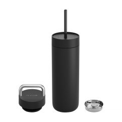 Fellow - Carter 2 in 1 Chill Set - izolovaný hrnek + 2 víčka Black 591ml