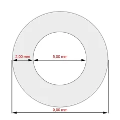 Silicone hose 5x2x80mm for Jura coffee machines