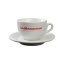 La Marzocco Strada — súprava 6 šálok a podšálok cappuccino, 210 ml, biele