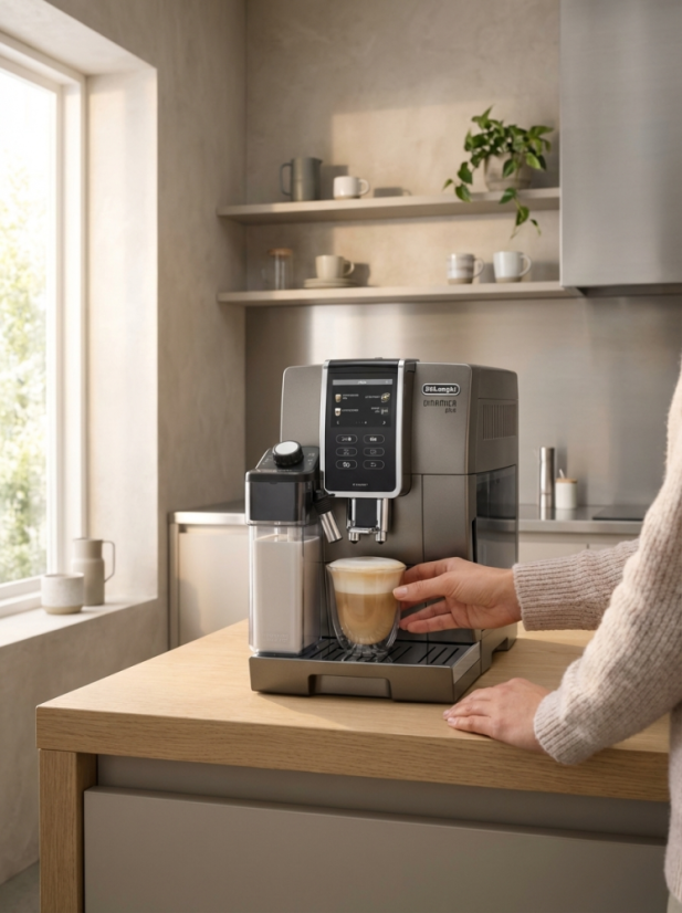 Repasovaný kávovar DeLonghi ECAM 370.95.S Dinamica Plus
