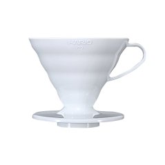 Hario V60-02 Dripper en Plastique Blanc