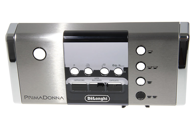 Přední díl ovládacího panelu pro kávovary DeLonghi PrimaDonna (ESAM6600) Přední díl ovládacího panelu pro kávovary DeLonghi PrimaDonna (ESAM6600)