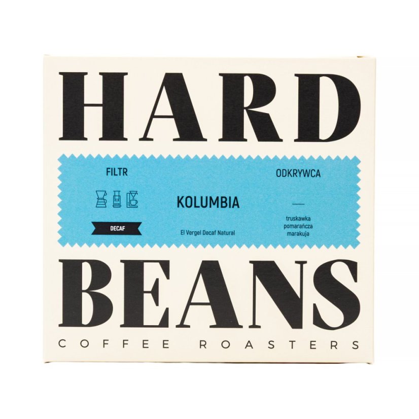 Hard Beans - Kolumbien El Vergel trocken aufbereitet entkoffeiniert Filterkaffee 250g Hard Beans - Kolumbien El Vergel trocken aufbereitet entkoffeiniert Filterkaffee 250g