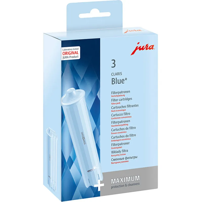 Filtry Jura CLARIS Blue+ do ekspresów Jura 3szt Filtry Jura CLARIS Blue+ do ekspresów Jura 3szt