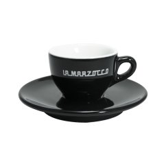 La Marzocco Linea — sada 6 šálků a podšálků espresso, 65 ml, černé
