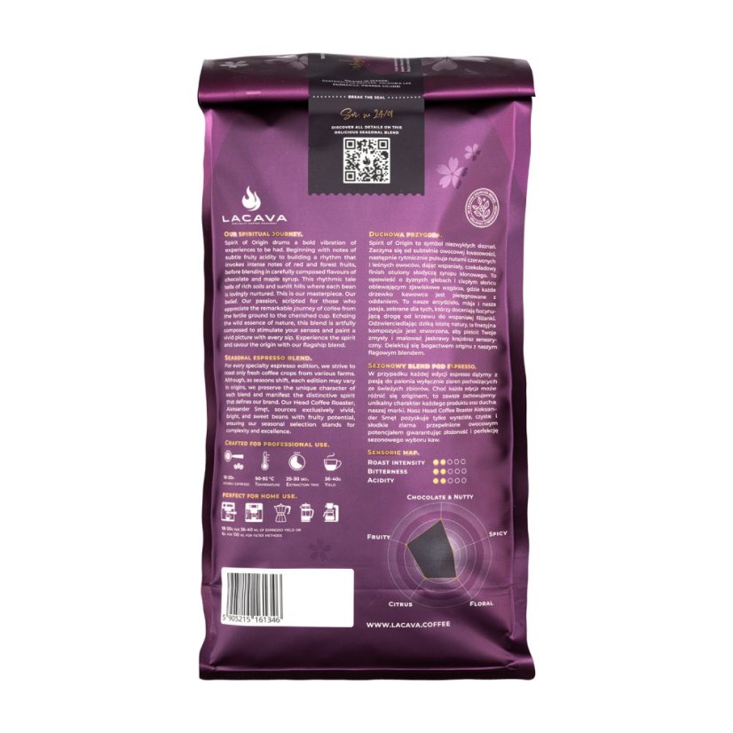 LaCava Spirit of Origin – zrnková káva na espresso 1 kg