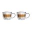 Vialli Design - Set de 2 Tazas de Vidrio de Doble Pared 250ml