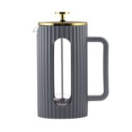 Vialli Design - Cafetière à Piston Livio Gris / Or 1l Vialli Design - Cafetière à Piston Livio Gris / Or 1l