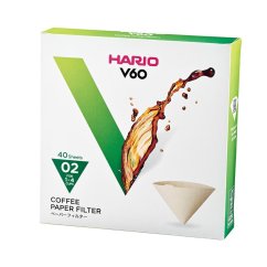 Hario - Misarashi Braune Papierfilter - V60-02 - 40 Stück