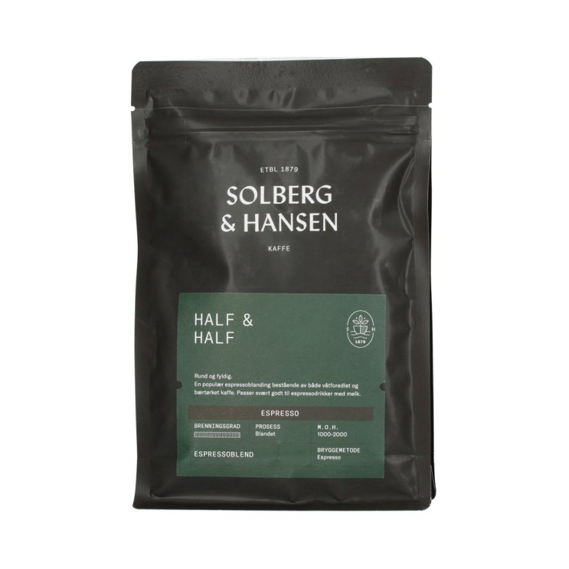 Solberg & Hansen - Half & Half Espresso 250 g Solberg & Hansen - Half & Half Espresso 250 g