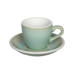 Loveramics Egg — šálka s podšálkou na espresso 80 ml, bazalková