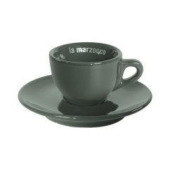 La Marzocco  — sada 6 šálků a podšálků espresso, 65 ml, šedé