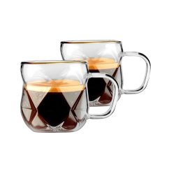 Vialli Design - Espresso šálky Geo Gold 120 ml