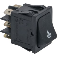 Pavoni prepínač 2 póly čierny 16a 250v 5350003