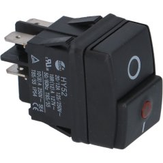 Bipolárny vypínač čierny 12a 250v