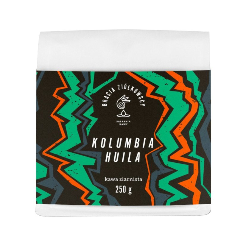Bracia Ziółkowscy - Kolumbia Huila – zrnková káva na espresso, premyté spracovanie, 250 g