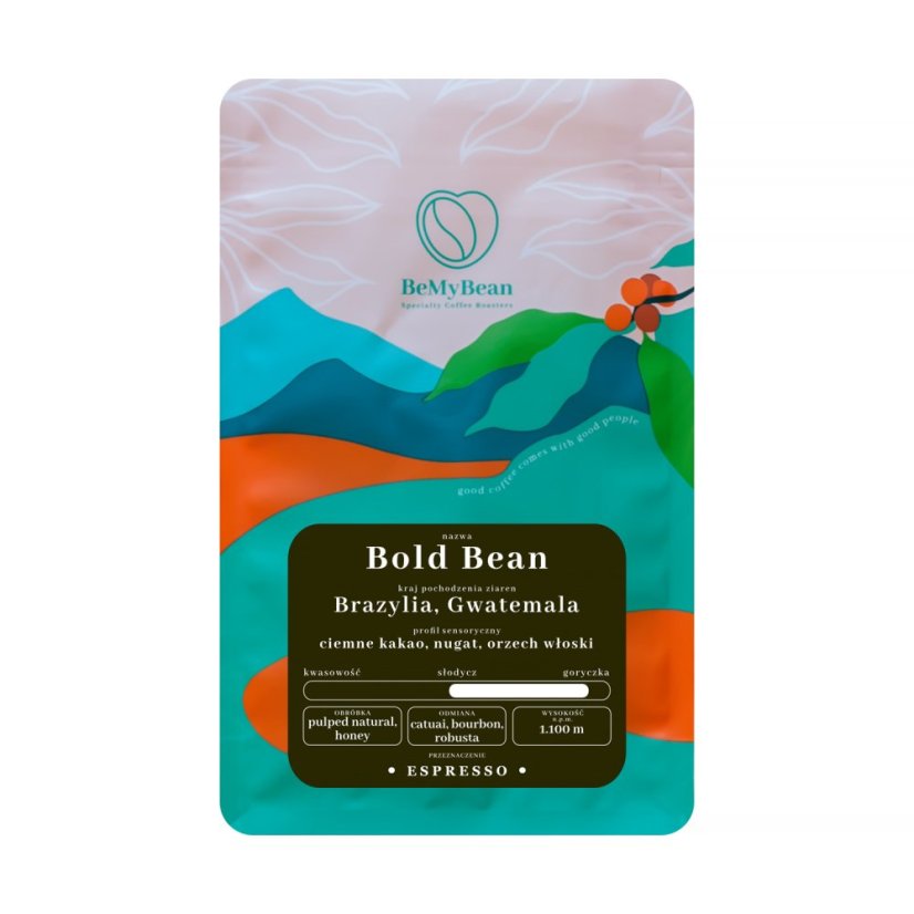 BeMyBean - Bold Bean – zrnková káva na espresso, 250 g BeMyBean - Bold Bean – zrnková káva na espresso, 250 g