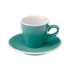 Loveramics Tulip Espresso – taza con platillo 80 ml – Teal