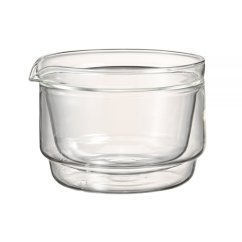 Hario – Dvouplášťová matcha miska 300 ml – transparentní