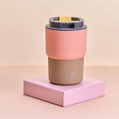 Asobu - Mini Pick Me Up Pastel Orange - 360 ml Travel Mug