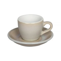 Loveramics Egg — šálka s podšálkou na espresso 80 ml, slonovinová