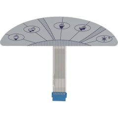 Pavoni pushbutton panel membrane 5 buttons 438320