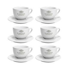 La Marzocco Cappuccino – 6 šálok s podšálkami 210 ml – biele