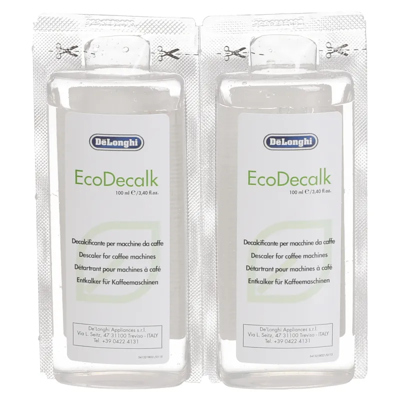 Odvápňovač DeLonghi EcoDecalk 2x100 ml pro kávovary