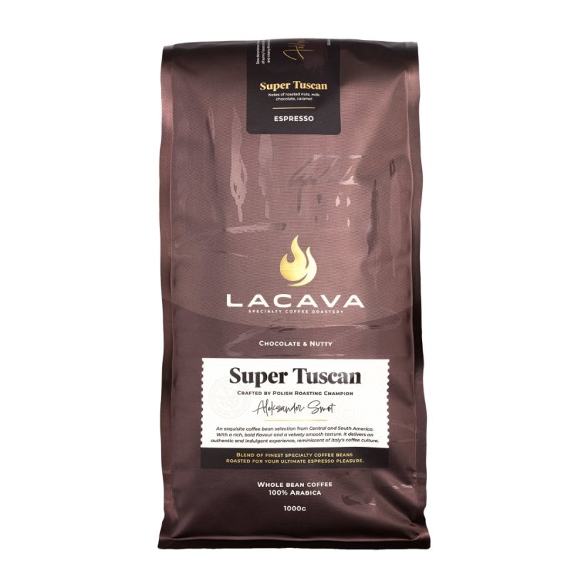 LaCava Super Tuscan – zrnková káva na espresso 1 kg