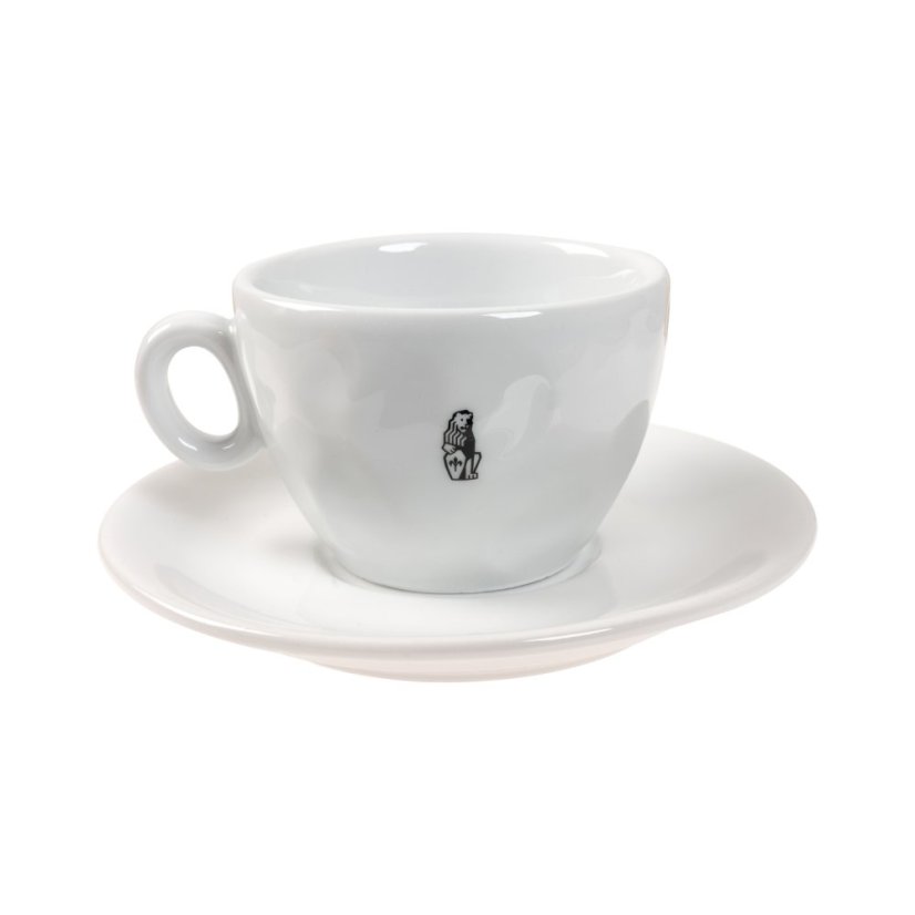 La Marzocco - Lion Sada 6 šálok a tanierikov na cappuccino 210 ml - Biela