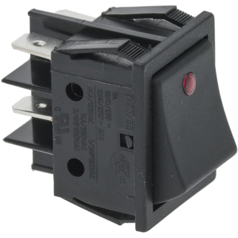 Bipolar switch black 16a 250v Bipolar switch black 16a 250v