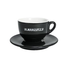 La Marzocco Linea — súprava 6 šálok a podšálok cappuccino, 210 ml, čierne