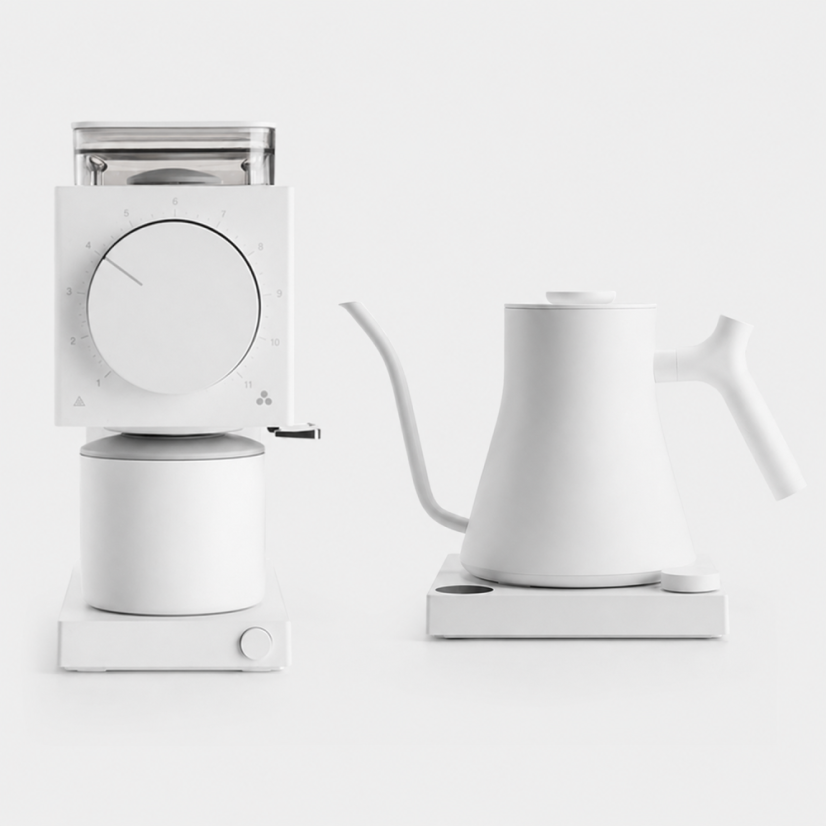 Fellow Set - Ode Brew Grinder + Stagg EKG Wasserkocher weiß