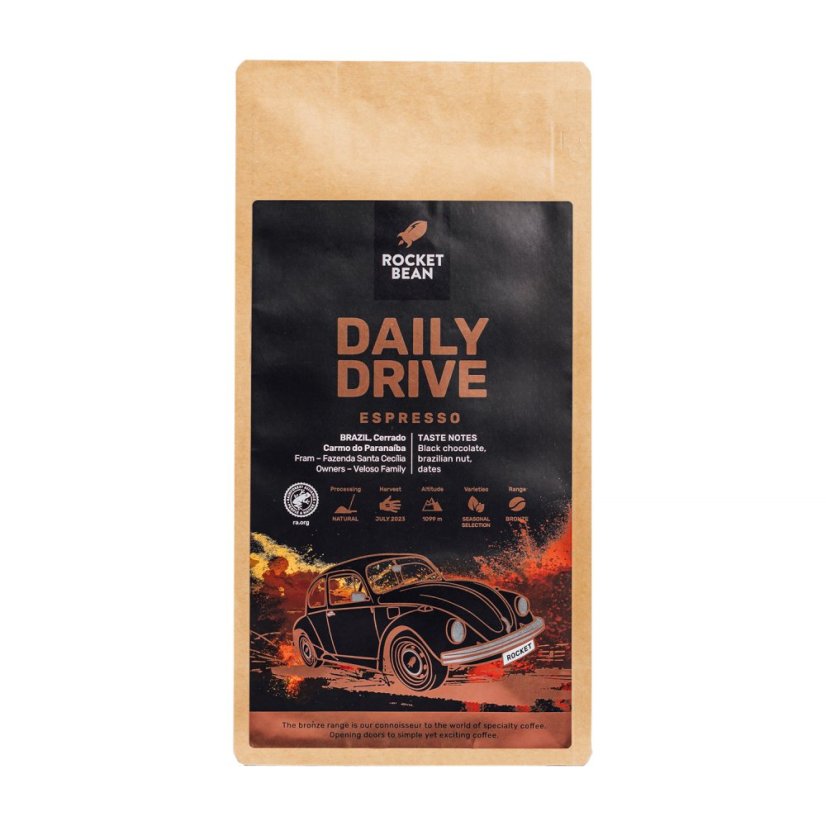 Rocket Bean – DAILY DRIVE Brazil Natural Espresso 1 kg
