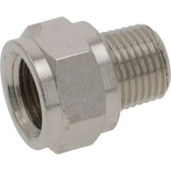 Nickelplated fitting 18m18f Nickelplated fitting 18m18f