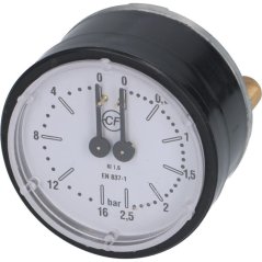 Manometer bojler/čerpadlo 62 mm
