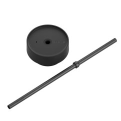 Fellow Carter Cold Lid — Deckel mit Strohhalm, mattschwarz