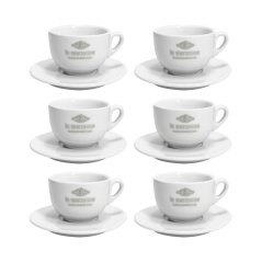 La Marzocco Cappuccino – 6 šálok s podšálkami 210 ml – biele