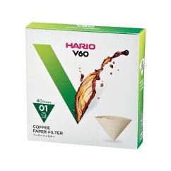 Hario - Misarashi Braune Papierfilter - V60-01 - 40 Stück