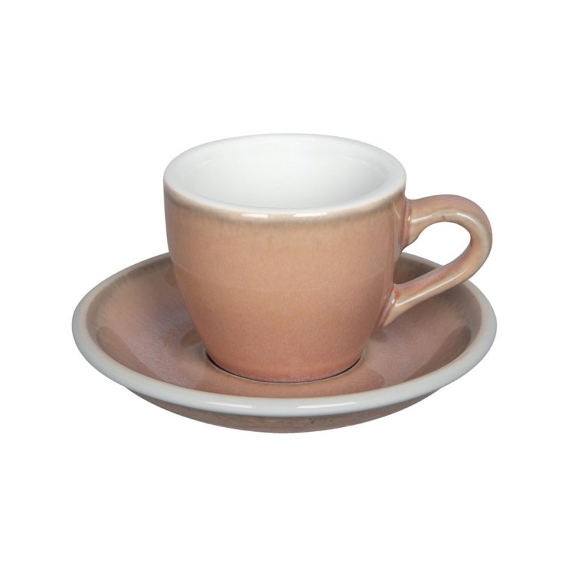 Loveramics Egg — šálek s podšálkem na espresso 80 ml, růžový Loveramics Egg — šálek s podšálkem na espresso 80 ml, růžový